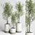 Concrete Box Plant Stand Set 3D model small image 1