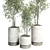 Concrete Box Plant Stand Set 3D model small image 4
