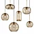 Contemporary Glass Pendant Lighting 3D model small image 1