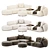 Meridiani Rene Sofa: Contemporary Elegance 3D model small image 1