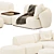 Meridiani Rene Sofa: Contemporary Elegance 3D model small image 3