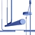 Modern Linear Pendant Lighting Fixture 3D model small image 3
