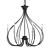 Modern Steel Grey Chandelier 3D model small image 1