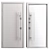 Aluminum Entry Door Nova_011 (WISNIOWSKI) 3D model small image 4