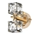 Elegant Metal Wall Sconce 3D model small image 1