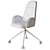 West Elm Kent High Chair 3D model small image 4