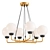 Modern Six-Ball Andresa Chandelier 3D model small image 1