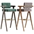 Modern Millimeter Darla Bar Chair 3D model small image 1