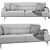 Modern Cavani Sofa Set 3D model small image 4