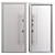 Nova_015 Aluminum Entry Door 3D model small image 4