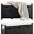 Modern Storage Bench with Accessories 3D model small image 4