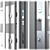 Modern Aluminum Entry Door Nova_029 3D model small image 2