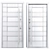 Modern Aluminum Entry Door Nova_029 3D model small image 4