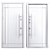 Nova_039 Aluminum Entry Door 3D model small image 4