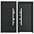  Elegant Aluminum Entry Door 3D model small image 3
