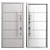  Elegant Aluminum Entry Door 3D model small image 4
