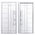 Nova_025 Aluminum Entry Door 3D model small image 4