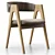 Dublin Chair - Natural Wood Firm 3D model small image 1