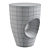Constance Ceramic Accent Stool 3D model small image 3