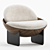  Stylish Mete Armchair: Modern Design 3D model small image 1