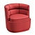 Beverly Sofaclub Armchair, 800x720x740 Dimensions 3D model small image 5