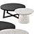 Modern Coffee Table Set Urban & Terrazzo 3D model small image 1