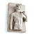 Marble David Wall Relief Sculpture 3D model small image 4