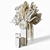 Pampas Gold Leaves Bouquet Set 3D model small image 15