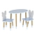 Dimdom Kids Set, Children's Table & Chairs 3D model small image 1