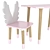 Dimdom Kids 3-Piece Children's Table and Chairs Set 3D model small image 4