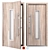 Aluminum Entry Door Nova_002 3D model small image 1