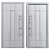 Aluminum Entry Door Nova_002 3D model small image 4