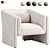 Norwood Upholstered Armchair: Modern Comfort 3D model small image 1