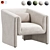 Norwood Upholstered Armchair: Modern Comfort 3D model small image 5