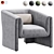 Norwood Upholstered Armchair: Modern Comfort 3D model small image 6