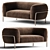 Elegant SOPHIE Sofa: Stylish Comfort 3D model small image 1