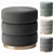 Versatile Eddy Pouf in 4 Colors 3D model small image 1
