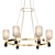 Elegant Gold Black Chandelier 3D model small image 1