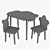 Kids Furniture Set Dimdom Kids 3D model small image 7