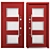 Premium Aluminum Entry Door Nova_027 3D model small image 3
