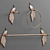 Elegant Ida Peacock Bathroom Set 3D model small image 1