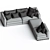 Modern Arflex Rendez Vous Set 3D model small image 3