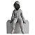 Seated Man Figure Sculpture 36cm 3D model small image 4