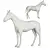 Kare Design Horse Sculpture 3D model small image 2