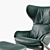 Swedish Modern Outdoor Lounge Chair 3D model small image 4