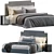 Elegant Bed MANTON by Cazarina 3D model small image 1