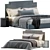 Elegant Bed MANTON by Cazarina 3D model small image 2