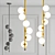 Sleek Spiral Pendant Light 3D model small image 6