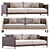 Modern Love Letter Sofa Design 3D model small image 1