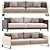 Modern Love Letter Sofa Design 3D model small image 2
